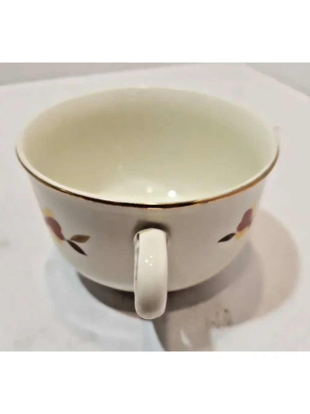 Vtg Superior Hall Quality Dinnerware Autumn Leaf  Tea /Coffee Cups Set of 4